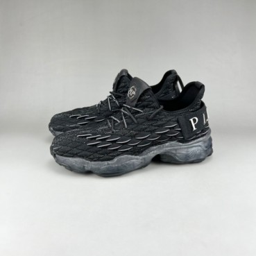 필립플레인 남성 캐쥬얼 블랙 운동화 - Mens Black Shoes 