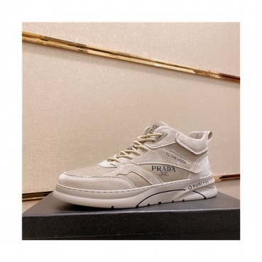 Prada 2021 Men's Leather Running Shoes - 프라다 2021 남성용 레더 런닝슈즈,Size(240