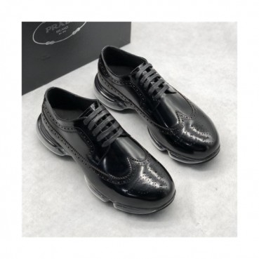 Prada 2020 Men's Leather Running Shoes - 프라다 2020 남성용 레더 런닝슈즈,Size(240