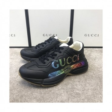 Gucci 2020 Mm/Wm Leather Running Shoes - 구찌 2020 남여공용 레더 런닝슈즈,Size(225