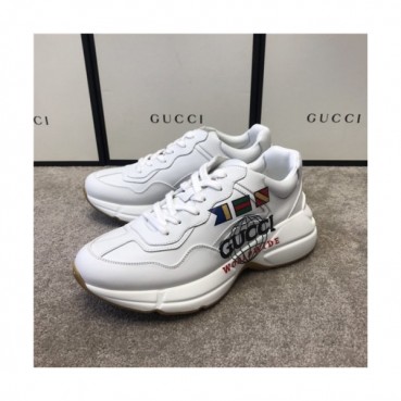 Gucci 2020 Mm/Wm Leather Running Shoes - 구찌 2020 남여공용 레더 런닝슈즈,Size(225