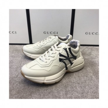 Gucci 2020 Mm/Wm Leather Running Shoes - 구찌 2020 남여공용 레더 런닝슈즈,Size(225