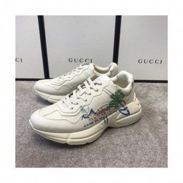 Gucci 2020 Mm/Wm Leather Running Shoes - 구찌 2020 남여공용 레더 런닝슈즈,Size(225