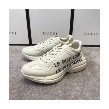 Gucci 2020 Mm/Wm Leather Running Shoes - 구찌 2020 남여공용 레더 런닝슈즈,Size(225