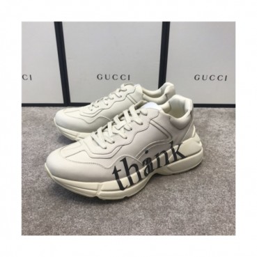 Gucci 2020 Mm/Wm Leather Running Shoes - 구찌 2020 남여공용 레더 런닝슈즈,Size(225