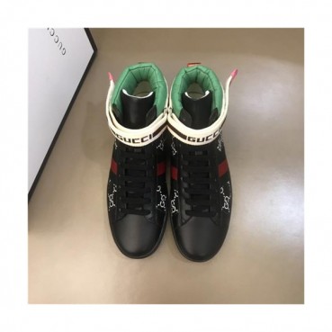 Gucci 2020 FW New Ace Velcro Tape Leather Runner Shoes  -  구찌 2020 FW 뉴 에이스 벌크로 테이프 런닝슈즈 GUCS1208, Size(245 