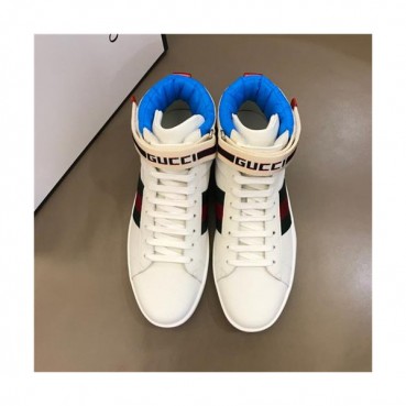 Gucci 2020 FW New Ace Velcro Tape Leather Runner Shoes  -  구찌 2020 FW 뉴 에이스 벌크로 테이프 런닝슈즈 GUCS1207, Size(245 
