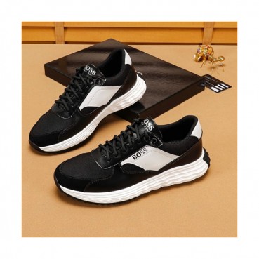 Hugo Boss 2019 Mens Leather Running Shoes - 휴고보스 2019 남성용 레더 런닝 슈즈 HUGS0026.Size(240 