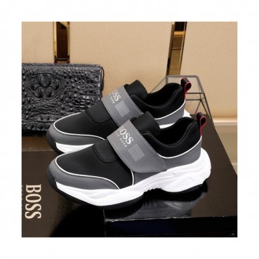 Hugo Boss 2019 Mens Leather Running Shoes - 휴고보스 2019 남성용 레더 런닝 슈즈 HUGS0018.(240 