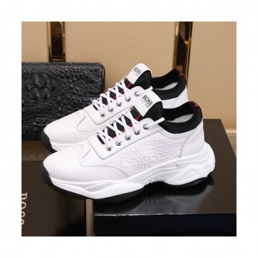 Hugo Boss 2019 Mens Leather Running Shoes - 휴고보스 2019 남성용 레더 런닝 슈즈 HUGS0009.Size(240 