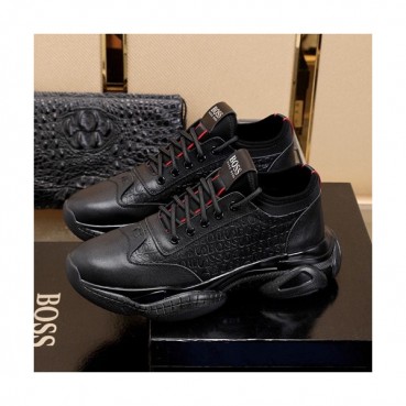 Hugo Boss 2019 Mens Leather Running Shoes - 휴고보스 2019 남성용 레더 런닝 슈즈 HUGS0008.Size(240 