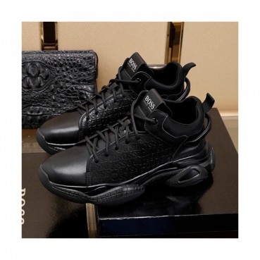 Hugo Boss 2019 Mens Leather Running Shoes - 휴고보스 2019 남성용 레더 런닝 슈즈 HUGS0006.Size(240 