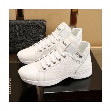 Hugo Boss 2019 Mens Leather Running Shoes - 휴고보스 2019 남성용 레더 런닝 슈즈 HUGS0005.Size(240 