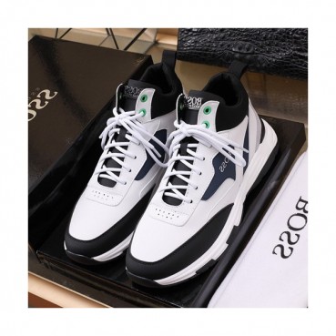 Hugo Boss 2019 Mens Leather Running Shoes - 휴고보스 2019 남성용 레더 런닝 슈즈 HUGS0002.Size(240 