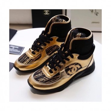Chanel 2019 Mm / Wm Leather Running Shoes - 샤넬 2019 남여공용 레더 런닝슈즈 CHAS0352.Size(225 