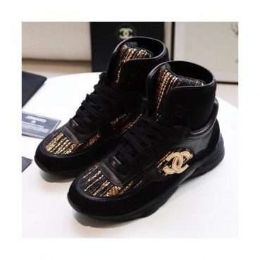 Chanel 2019 Mm / Wm Leather Running Shoes - 샤넬 2019 남여공용 레더 런닝슈즈 CHAS0351.Size(225 