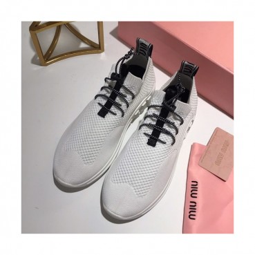Miumiu 2019 Ladies Kint Running Shoes - 미우미우 2019 여성용 니트 런닝슈즈 MIUS0054,Size(225 