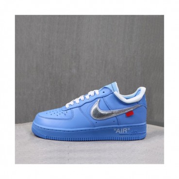 Off-white x Nike Air Force 1'07' 2019 Mm / Wm Leather Running Shoes 