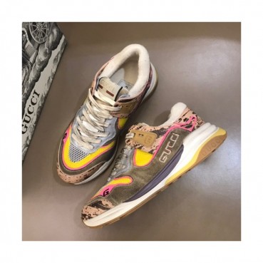 Gucci 2019 Mm/Wm Leather Running Shoes - 구찌 2019 남여공용 레더 런닝슈즈 GUCS0164,Size(225 