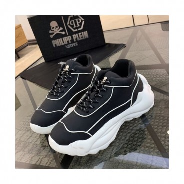Philipp plein 2019 Mens Leather Running Shoes  - 필립플레인 2019 남성용 레더 런닝슈즈 PPS0005,Size(240 