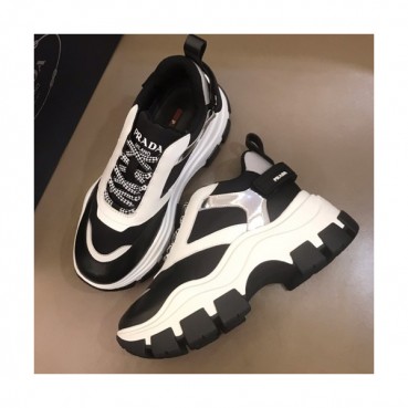Prada 2019 Ladies Leather Running Shoes  - 프라다 2019 여성용 레더 런닝슈즈 PRAS0055,Size(225 