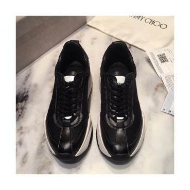 Jimmy Choo 2019  Mm/Wm Leather Running Shoes - 지미츄 2019 남여공용 레더 런닝 슈즈 JIMS0013.Size(225mm 