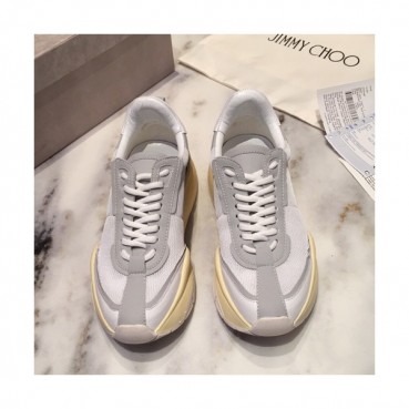 Jimmy Choo 2019  Mm/Wm Leather Running Shoes - 지미츄 2019 남여공용 레더 런닝 슈즈 JIMS0007.Size(225mm 