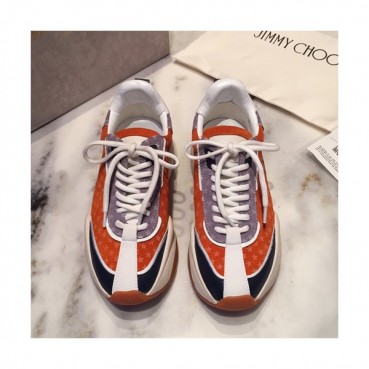 Jimmy Choo 2019  Mm/Wm Leather Running Shoes - 지미츄 2019 남여공용 레더 런닝 슈즈 JIMS0004.Size(225mm 