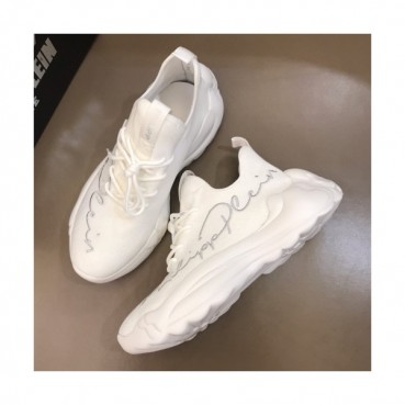 Philipp plein 2019 Mens Embroidery Logo Leather Runner - 필립플레인 남성 자수 로고 레더 운동화 Phi0051x.Size(240 