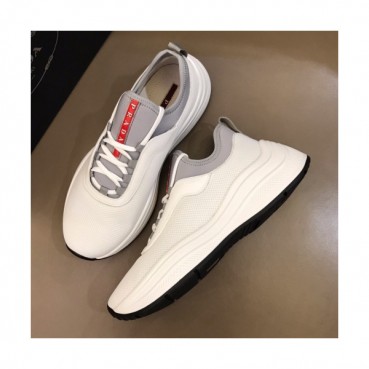 Prada 2019 Mens Casual Logo Leather  Runner  - 프라다 남성 캐쥬얼 로고 레더 러너 Pra0636x.Size(245 