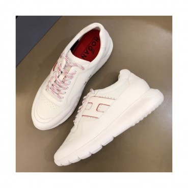 [매장판]Hugo boss 2019 Mens New Arrival Logo Leather Runner - 휴고보스 남성 로고 레더 슈즈 Hug006x.Size(245 