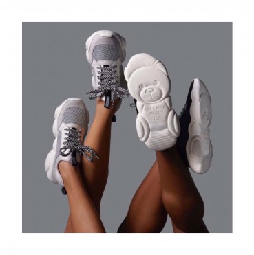 Moschino 2019 Womens New Arrival Canvas Runner - 모스키노 여성 신상 캔버스 슈즈 Mos0010x.Size(225 