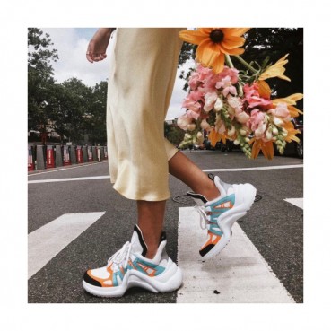 [커스텀급]Louis Vuitton 2019 Womens high-top Leather Runner 