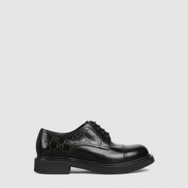 구찌 남성 GG 디테일 레이스업 슈즈 - Gucci Mens GG Detail Lace