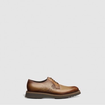 벨루티 남성 뉴 알레시오 스크리토 레더 더비 - Berluti Mens New Alessio Scritto Leather Derby 