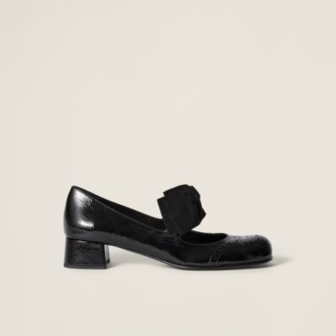미우미우 여성 메리제인 구두 - Miumiu Womens Black Shoes 