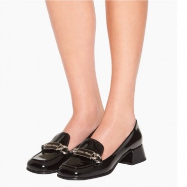 미우미우 여성 블랙 메리제인 - Miumiu Womens Black Shoes 