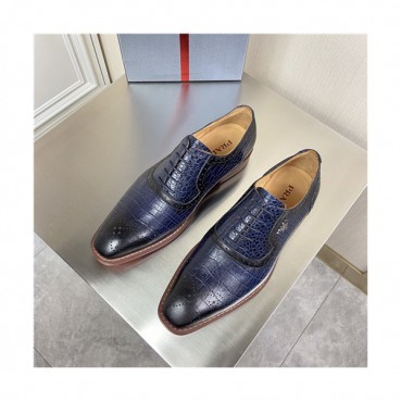 Prada 2021 Men's Leather Oxford Shoes,PRAS0816 - 프라다 2021 남성용 레더 옥스퍼드 슈즈,Size(240