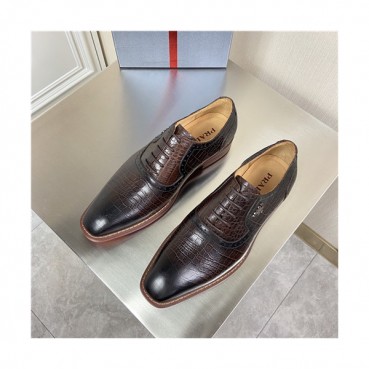 Prada 2021 Men's Leather Oxford Shoes,PRAS0815 - 프라다 2021 남성용 레더 옥스퍼드 슈즈,Size(240