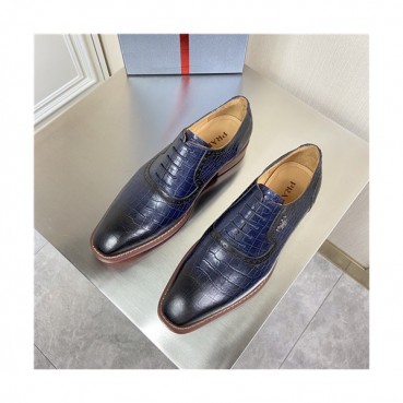 Prada 2021 Men's Leather Oxford Shoes,PRAS0814 - 프라다 2021 남성용 레더 옥스퍼드 슈즈,Size(240