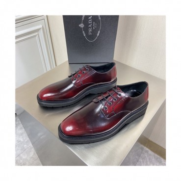 Prada 2021 Men's Leather Derby Shoes,PRAS0810 - 프라다 2021 남성용 레더 더비슈즈,Size(240