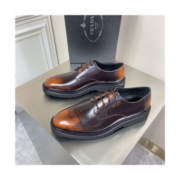 Prada 2021 Men's Leather Derby Shoes,PRAS0809 - 프라다 2021 남성용 레더 더비슈즈,Size(240