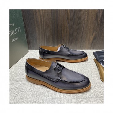 Berluti 2021 Men's Leather Derby Shoes,BERTS0273 - 벨루티 2021 남성용 레더 더비슈즈,Size(240