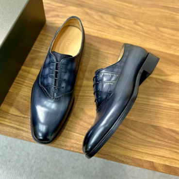 Berluti 2024 Mens Leather Oxford Shoes,BERTS0258 - 벨루티 2024 남성용 레더 옥스퍼드 슈즈,Size(240