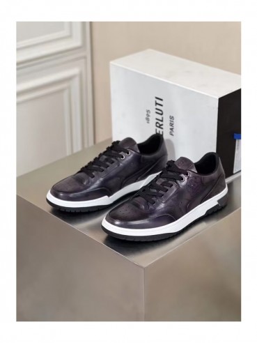 Berluti 2022 Mens Twist Leather Derby Shoes - 벨루티 2022 남성용 트위스트 레더 더비슈즈,Size(240