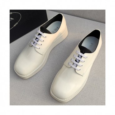 Prada 2021 Men's Leather Derby Shoes - 프라다 2021 남성용 레더 더비슈즈,Size(240