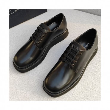 Prada 2021 Men's Leather Derby Shoes - 프라다 2021 남성용 레더 더비슈즈,Size(240