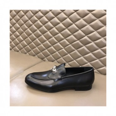 Hermes 2021 Men's Leather Oxford Shoes - 에르메스 2021 남성용 레더 옥스퍼드 슈즈,Size(240