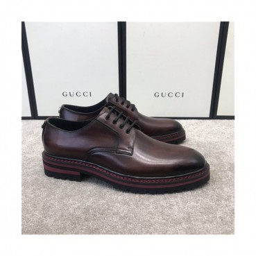 Gucci 2020 Men's Leather Oxford Shoes - 구찌 2020 남성용 레더 옥스퍼드 슈즈,Size(240