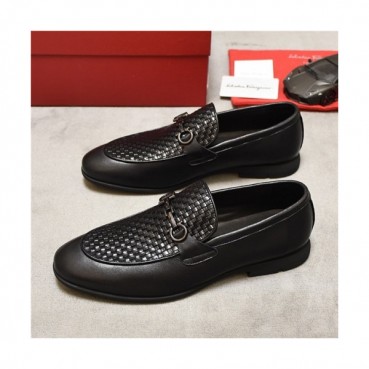 Salvatore Ferragamo 2020 Men's Leather Oxford Shoes - 페라가모 2020 남성용 레더 옥스퍼드 슈즈,Size(240